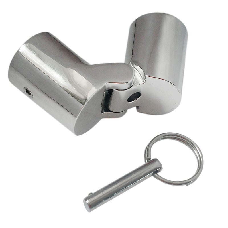 keehui 316SS Marine Grade Boat Pipe Connector, Stainless Steel Folding Swivel Coupling Tube Pipe Connector Boat Hardware Fitting For (22mm)7/8inch tube - Image 1